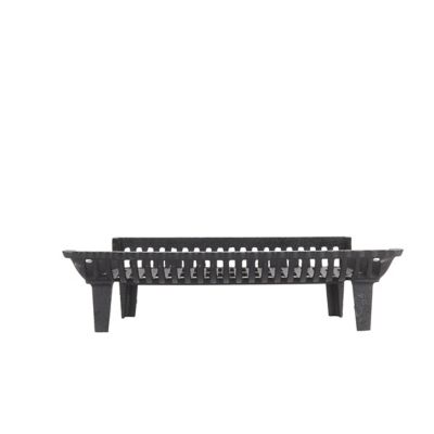 Image showing  Heavy-Duty Cast Iron Flat Bottom Basket-Style Fireplace Grate with 4 in. Leg Clearance, 27 in.
