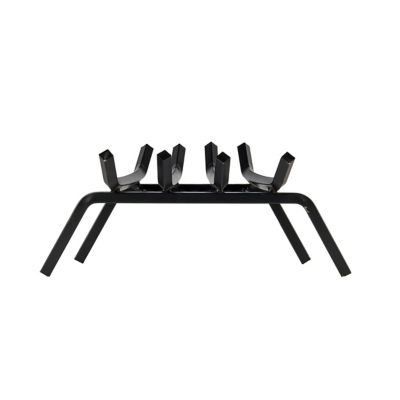 Image showing  Heavy-Duty Steel Fireplace Grate with Ember Retainer, 18 in. x 15 in. x 12 in.