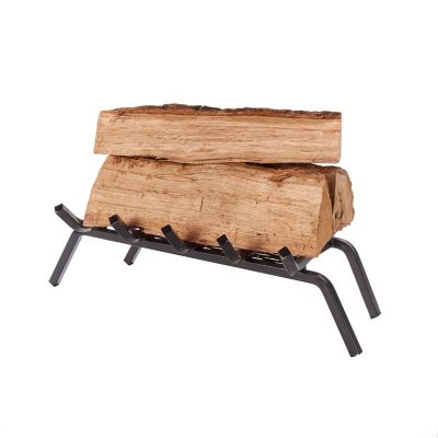 Image showing  Heavy-Duty Steel Fireplace Grate with Ember Retainer, 24 in. x 21 in. x 15 in.