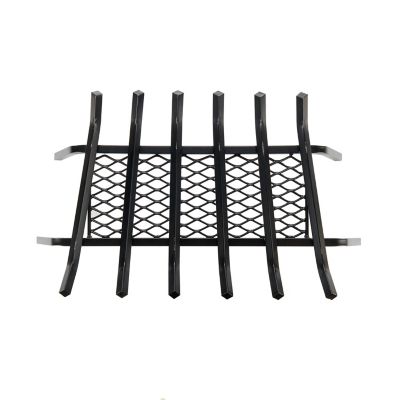 Image showing  Heavy-Duty Steel Fireplace Grate with Ember Retainer, 27 in. x 24 in. x 15 in.