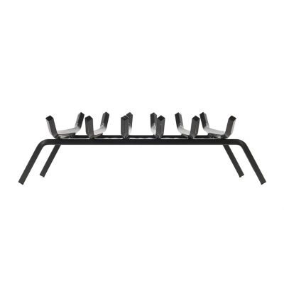 Image showing  Heavy-Duty Steel Fireplace Grate with Ember Retainer, 27 in. x 24 in. x 15 in.