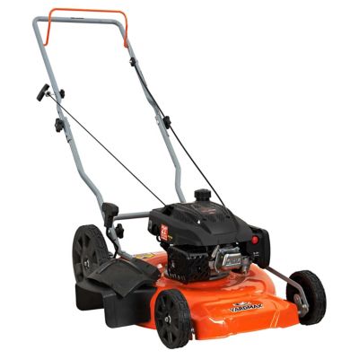 YARDMAX 21 in. 170cc Gas-Powered 2-in-1 High-Wheel Push Lawn Mower Yard max 21” High wheel mower