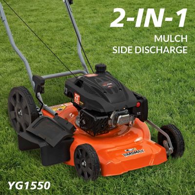 Image showing  21 in. 170cc Gas-Powered 2-in-1 High-Wheel Push Lawn Mower