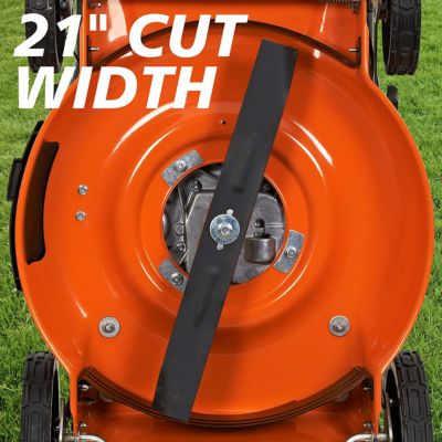 Image showing 6 th YARDMAX 21 in. 170cc Gas-Powered 2-in-1 High-Wheel Push Lawn Mower