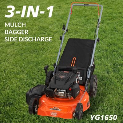 Image showing  21 in. 170cc Gas-Powered 3-in-1 High-Wheel Push Lawn Mower