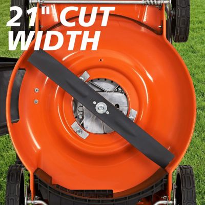 Image showing 6 th YARDMAX 21 in. 170cc Gas-Powered 3-in-1 High-Wheel Push Lawn Mower