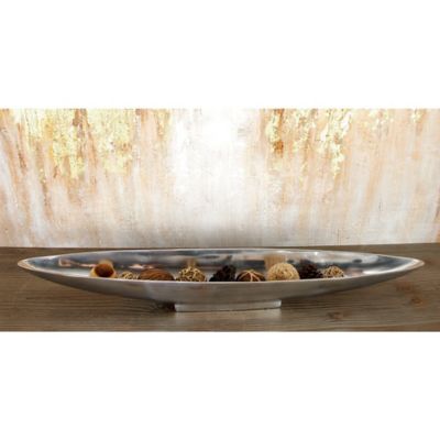 Harper & Willow Silver Aluminum Tray, 29 in. x 5 in. x 3 in.