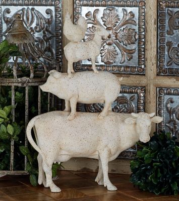 Harper & Willow Farmhouse Animal Sculpture Table Decor, 14 in. x 18 in.