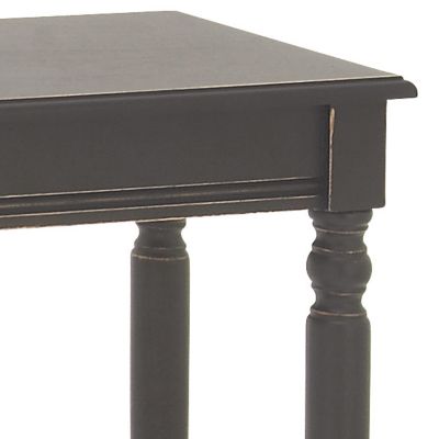 Image showing  Antique Wood Console Table, 31 in. x 32 in., Black