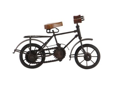 Image showing  Wood and Metal Vintage Bicycle Sculptures, 11 in. x 7 in., 2 pc.