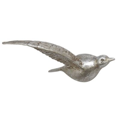 Image showing  Metallic Silver Flying Bird Sculptures Wall Decor, 3 pc.