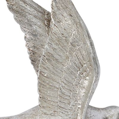 Image showing  Metallic Silver Flying Bird Sculptures Wall Decor, 3 pc.