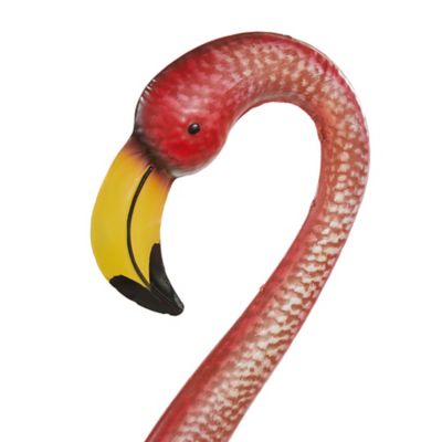Image showing 5 th Harper & Willow Tall Pink Metal Flamingo Decorative Garden Statues, 51 in., 54 in., 2-Pack, 91455