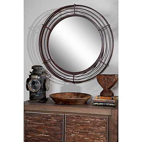 89379 At Tractor Supply, Large Round Wrought Iron Mirror