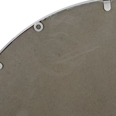 Image showing  Round Black Metal Mirror with Hooks, 26 in. x 24 in.
