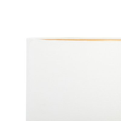 Image showing  Gold Metal Table Lamp with Clear Glass Body 14" x 14" x 24"