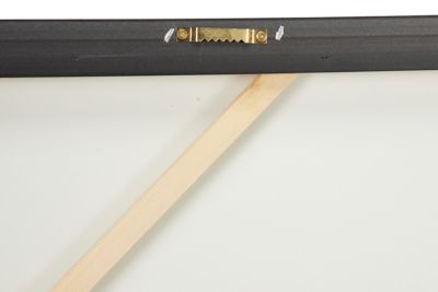 Image showing  Large Contemporary Abstract Framed Flower Painting, 39.5 in. x 39.5 in., Silver Frame