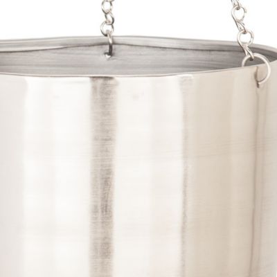 Image showing  Modern Silver Hanging Garden Planters