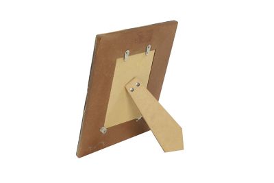 Image showing  4 in. x 6 in. Rectangular Natural Horn Picture Frame, 8 in. x 10 in., Black/White/Gold