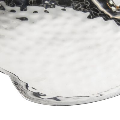 Image showing  Apple-Shaped Steel Trays, Silver, 9 in., 11 in., 13 in., 3 pc.