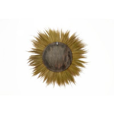 Image showing  Brown Dried Plant Tribal Inspired Starburst Wall Mirror 45" x 2" x 45", 38987