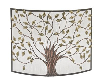 Image showing  39 in. x 33 in. Farmhouse Metal Fire Screen