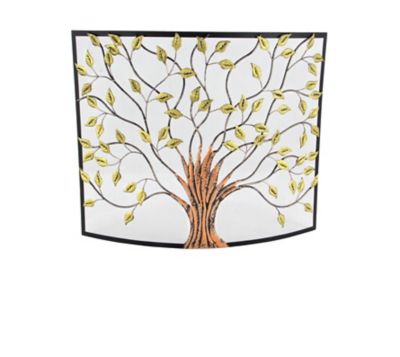 Image showing  39 in. x 33 in. Farmhouse Metal Fire Screen