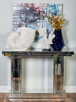 Harper & Willow Glam Style Mirrored Console Table, 48 in. x 32 in.