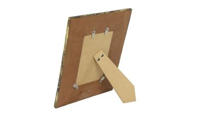 Image showing  4 in. x 6 in. Resin Rectangular Picture Frame with Tiger's Eye Finish, 8.5 in. x 10.5 in., Gold/Brown