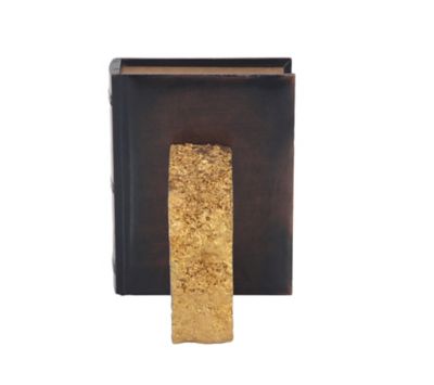 Image showing  Large Metallic Marble Thunder Egg Stone Bookends, 2-Pack