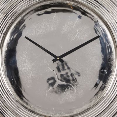 Image showing  Silver Aluminum Wall Clock 24" x 2" x 24"