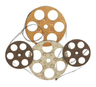 Image showing  3D Metal Film Reel Wall Decor, 25 in. x 22 in.