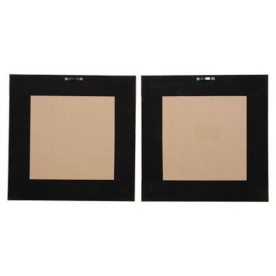 Image showing  Coastal Seahorse and Fish Fossil Shadow Box Wall Decor, 12 in. x 12 in., Square Wood Frames