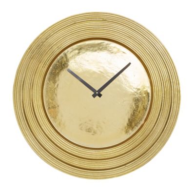 Image showing  Aluminum Wall Clock, 24 in., Gold