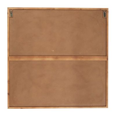 Image showing  Carved Pattern Wood Wall Decor, 33.38 in. x 33.38 in.