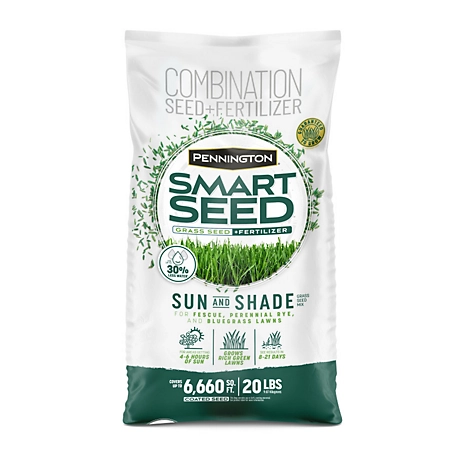 Pennington 20 lb. Smart Seed Sun and Shade Mix PC Grass Seed