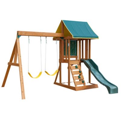 small footprint swing set