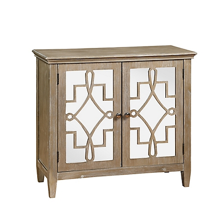 4D Concepts Lucy Accent Chest with Mirrored Doors