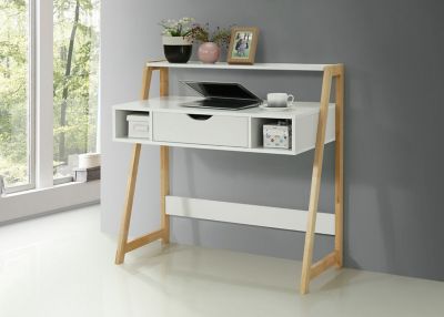 4D Concepts Heidi Collection Desk with 3 Shelves/1Drawer