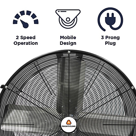 CountyLine 30 in. Wall-Mount Oscillating Fan at Tractor Supply Co.