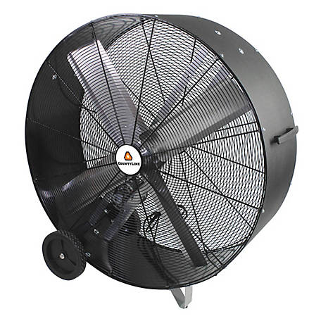 CountyLine 42 in. Belt-Drive Drum Fan with Poly Housing