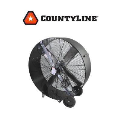 Image showing  42 in. 2-Speed Indoor Belt-Drive Portable Barrel Fan with Poly Housing, 10,000 CFM