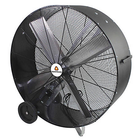 CountyLine 48 in. Belt-Drive Drum Fan with Poly Housing