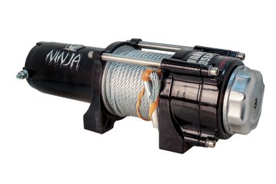 Image showing  Electric Warrior Ninja Winch with Steel Cable and 1/4 in. Cast-Iron Clevis Hook, 3,500 lb.