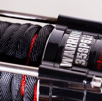 Image showing  12V Electric Warrior Ninja ATV Winch, 3,500 lb. Capacity, 46 ft. ARMORTEK Synthetic Rope, 1/4 in. Cast Iron Clevis Hook