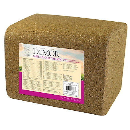 DuMOR Sheep and Goat Supplement Feed Block, 33 lb.