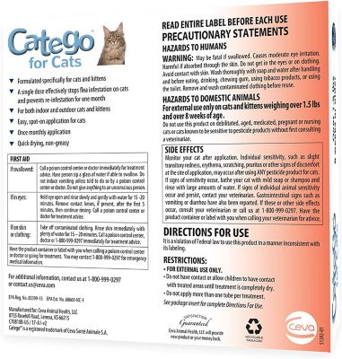 Image showing  Topical Flea Treatment for Cats, 6 Month Supply