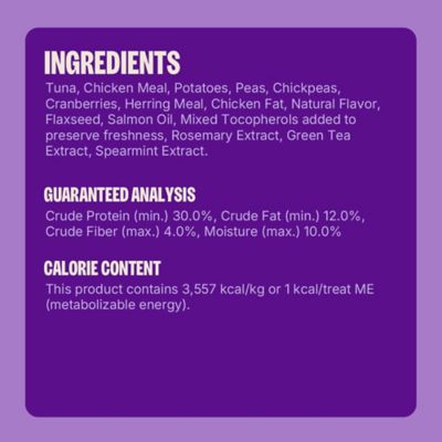 Image showing 6 th Wellness Complete Health Kittles Grain-Free Tuna and Cranberry Flavor Crunchy Cat Treats, 6 oz.
