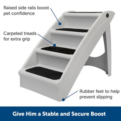 Image showing 3 th PetSafe CozyUp Folding Pet Stairs for Dogs Up to 150 lb., 24 in. x 16 in. x 20 in.