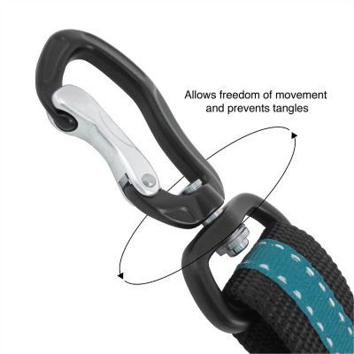 Image showing  Direct to Dog Seatbelt Swivel Tether Coastal Blue